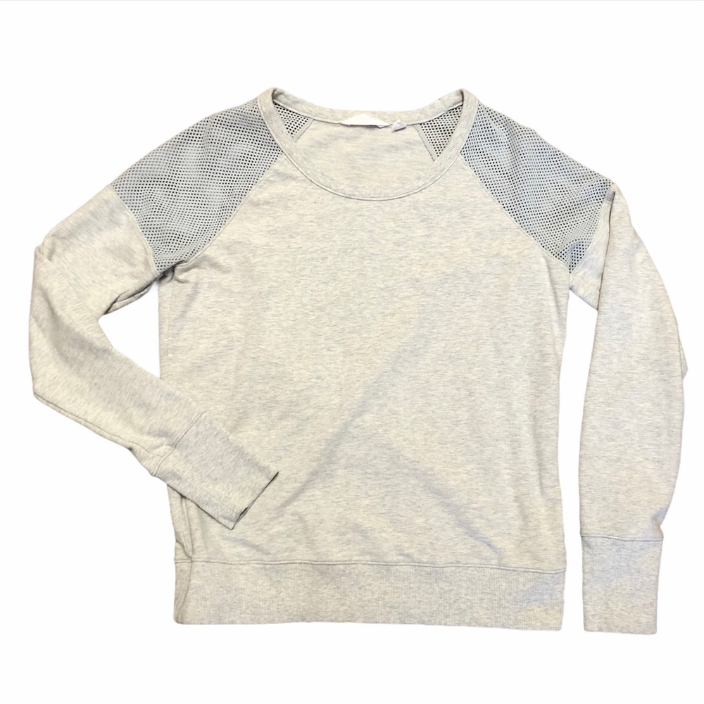 Athleta Gray Crewneck Sweatshirt - Picture 2 of 7